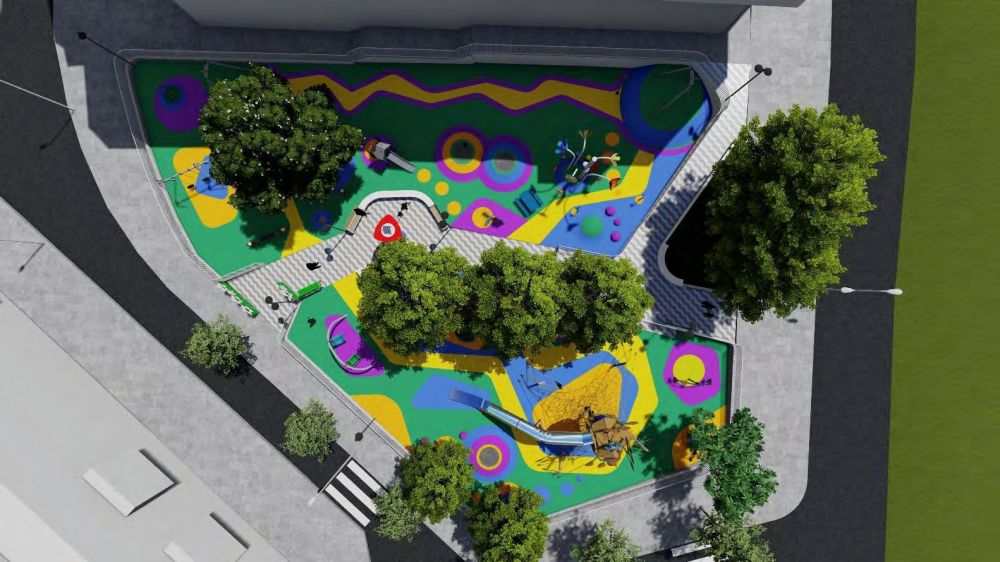 Parque infantil de la plaza Fernando Elorrieta Rey