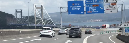Autovía AP-9 y puente de Rande