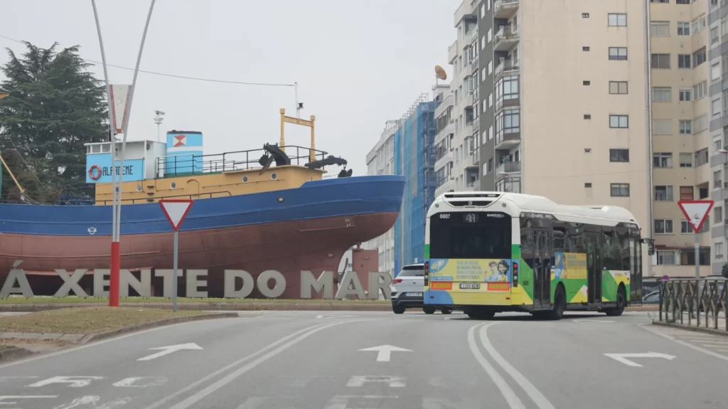 Coia en Vigo y autobús